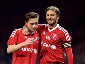 David and Broklyn Beckham