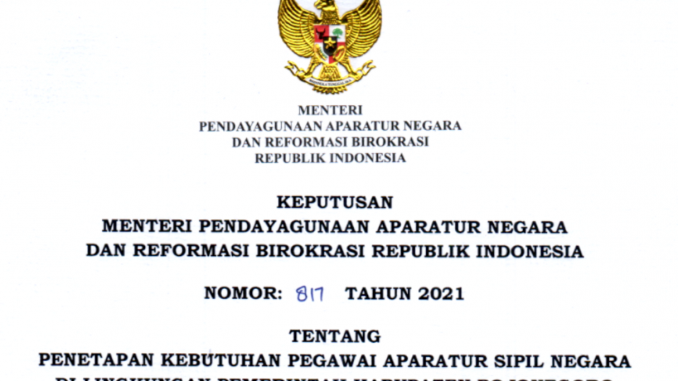 CPNS 2021 Kabupaten Bojonegoro CPNS 2021 Kabupaten Bojonegoro