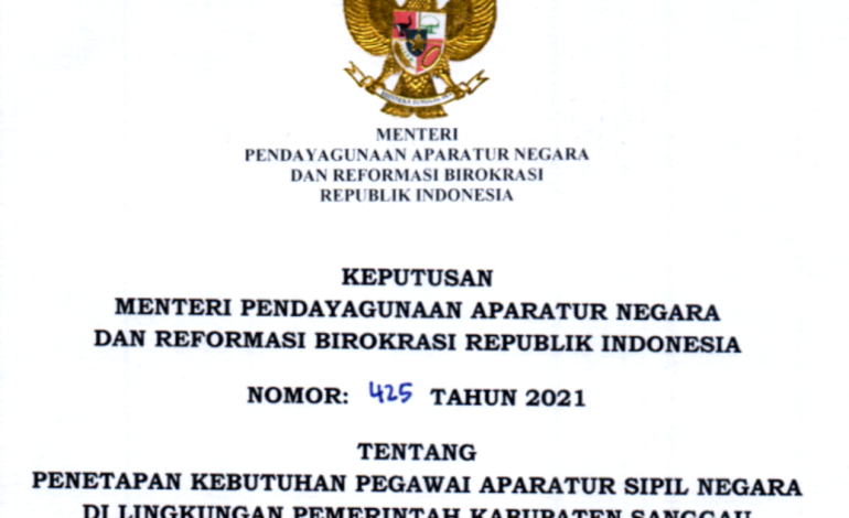 CPNS 2021 Kabupaten Sanggau