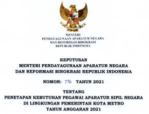 CPNS 2021 Kota Metro