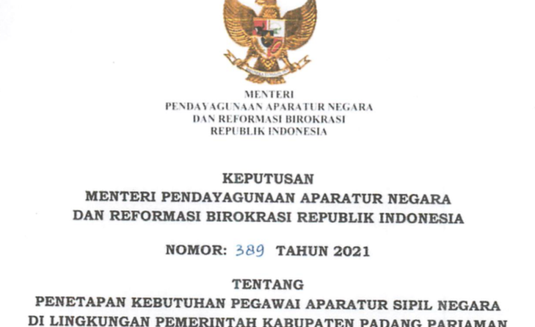 CPNS 2021 Kabupaten Padang Pariaman