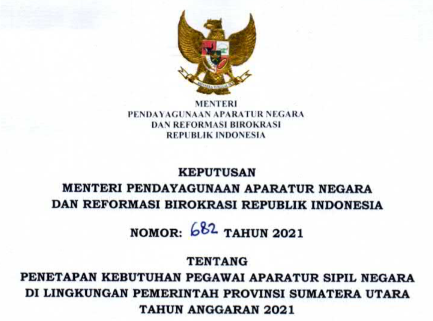 CPNS 2021 Provinsi Sumatera Utara