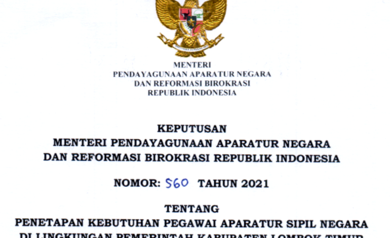 CPNS 2021 Kabupaten Lombok Timur