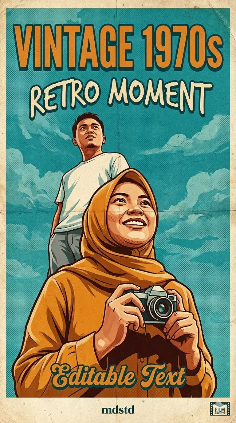 Vintage Retro Idul Fitri Prompt